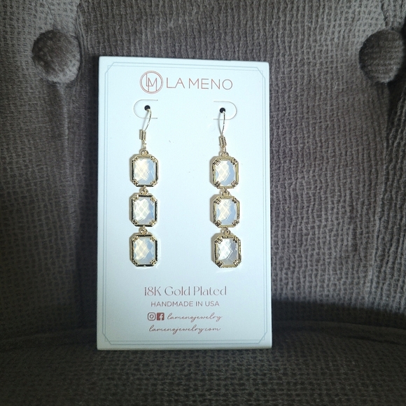 La Meno Rectangle Trio3️⃣ Drop Earrings - Picture 15 of 16